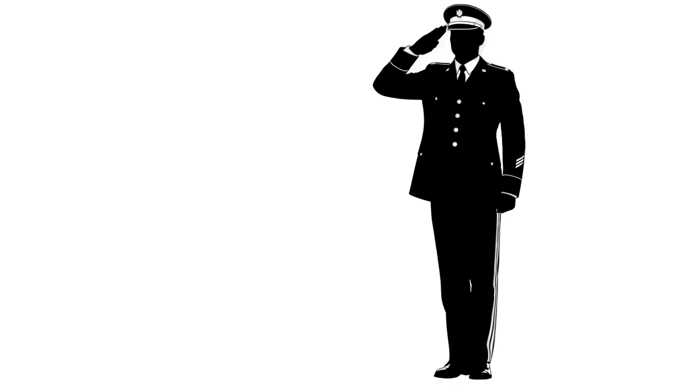saluting soldier silhouette png PNG transparent background