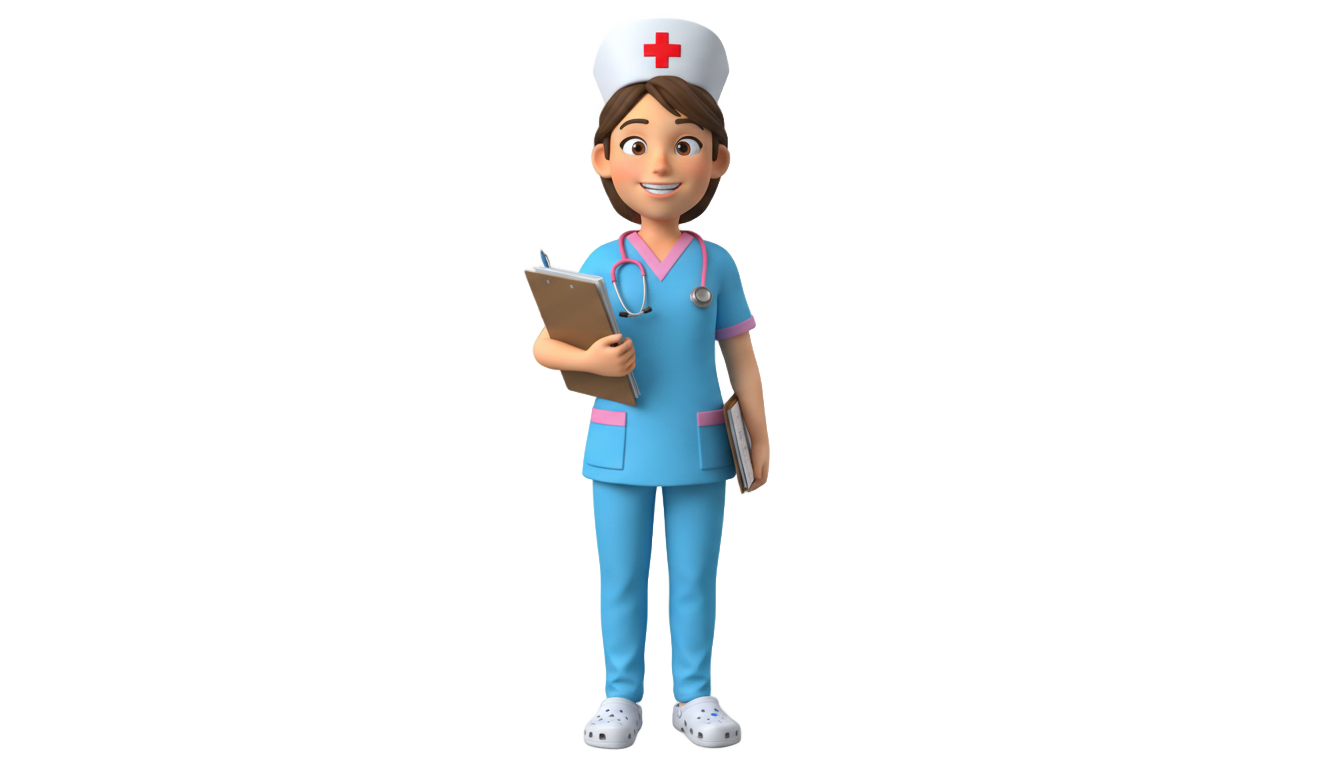 cartoon nurse clipart png PNG transparent background