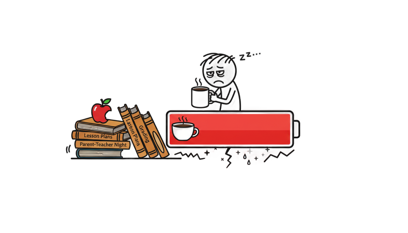 battery life of a teacher png PNG transparent background