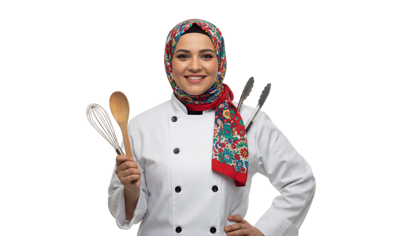 hijab chef png PNG transparent background