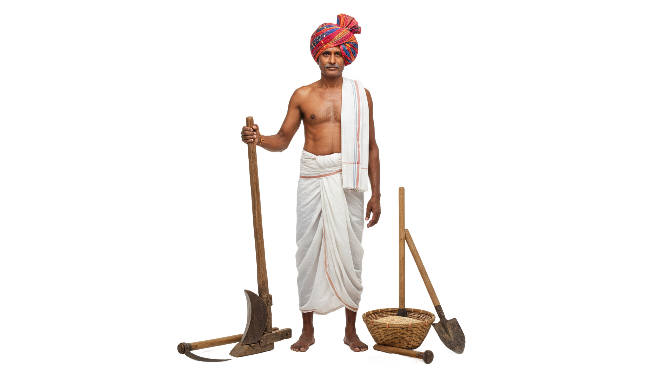 farmer png indian PNG transparent background