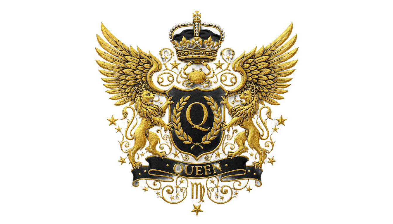 queen logo design png PNG transparent background