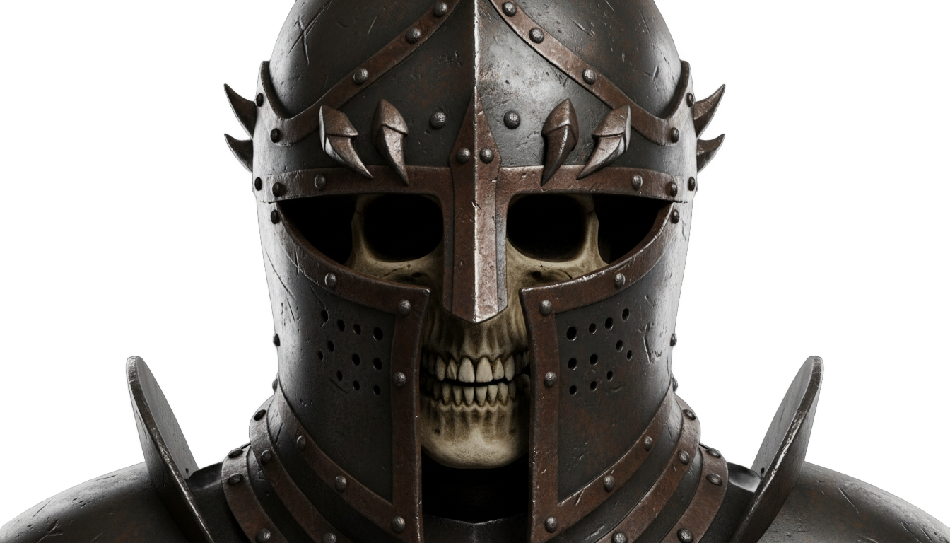 skull knight png PNG transparent background