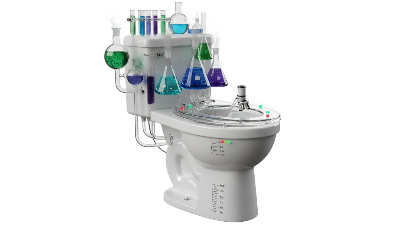 scientist toilet png PNG transparent background