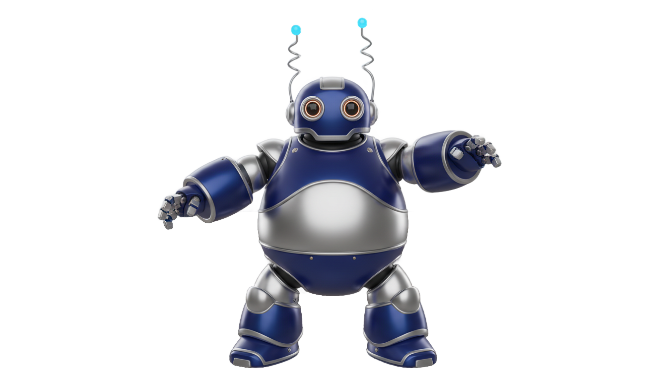 3d robot png PNG transparent background