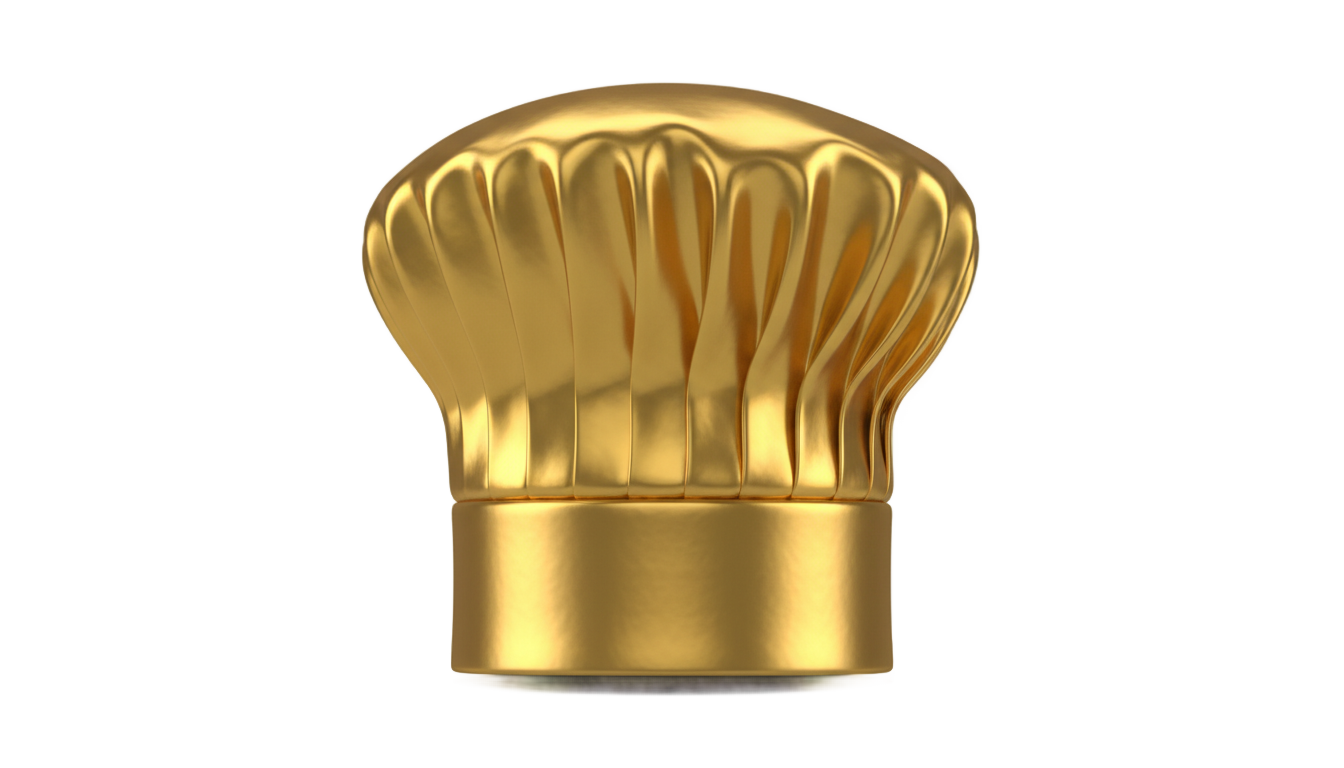gold chef hat png PNG transparent background