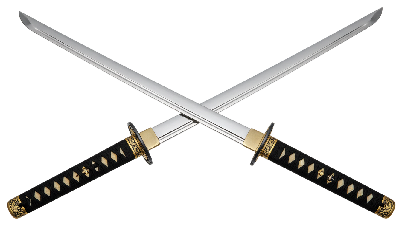 samurai swords png PNG transparent background