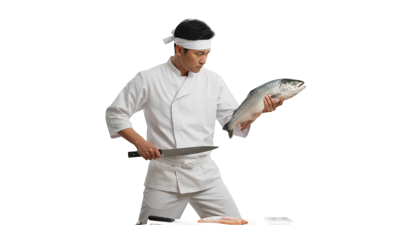 sushi chef png PNG transparent background