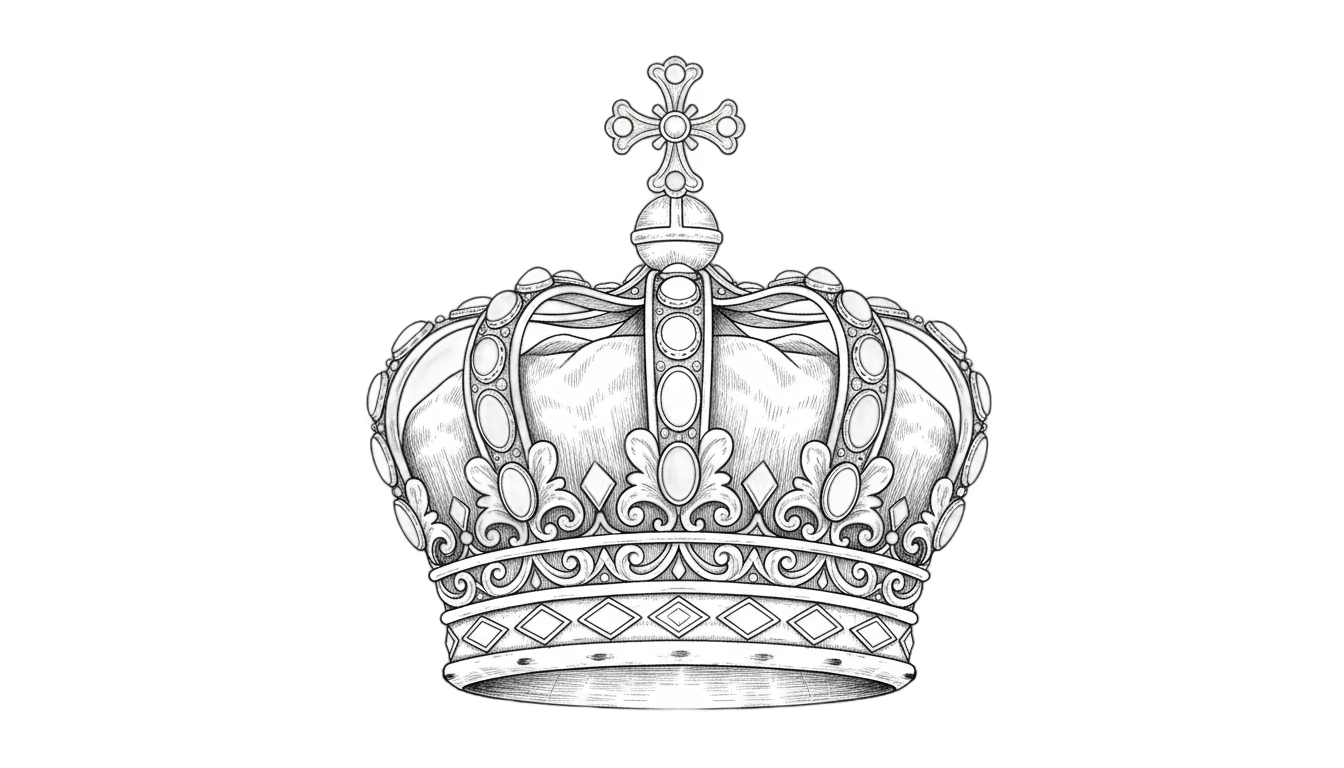 queen crown png black and white PNG transparent background