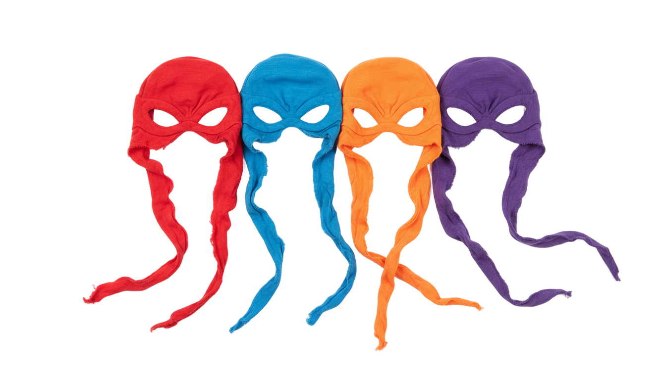 tortugas ninja caras png PNG transparent background