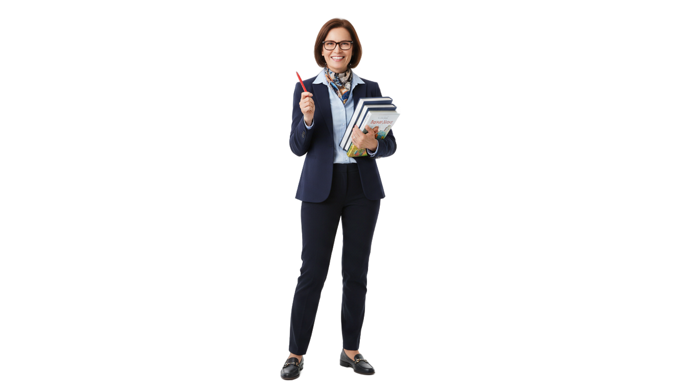 english teacher png PNG transparent background