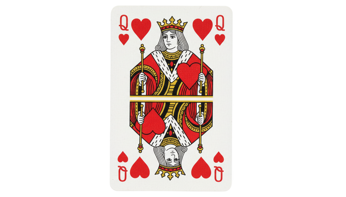 queen of hearts card png PNG transparent background