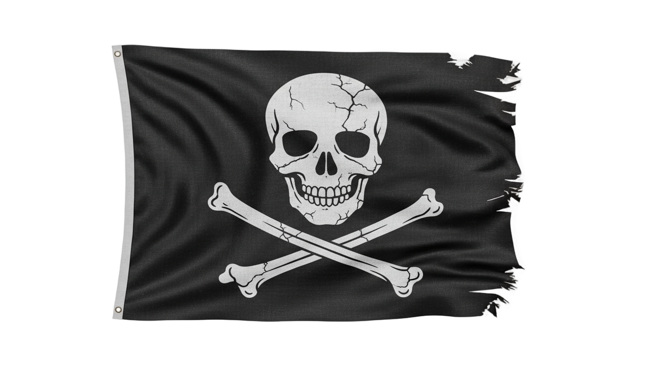 pirate flag logo png PNG transparent background