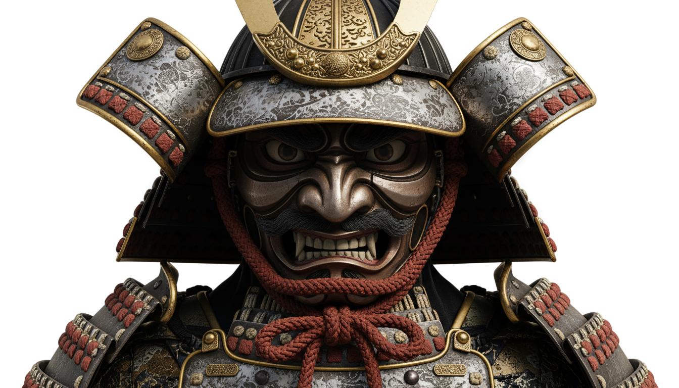 samurai face png PNG transparent background