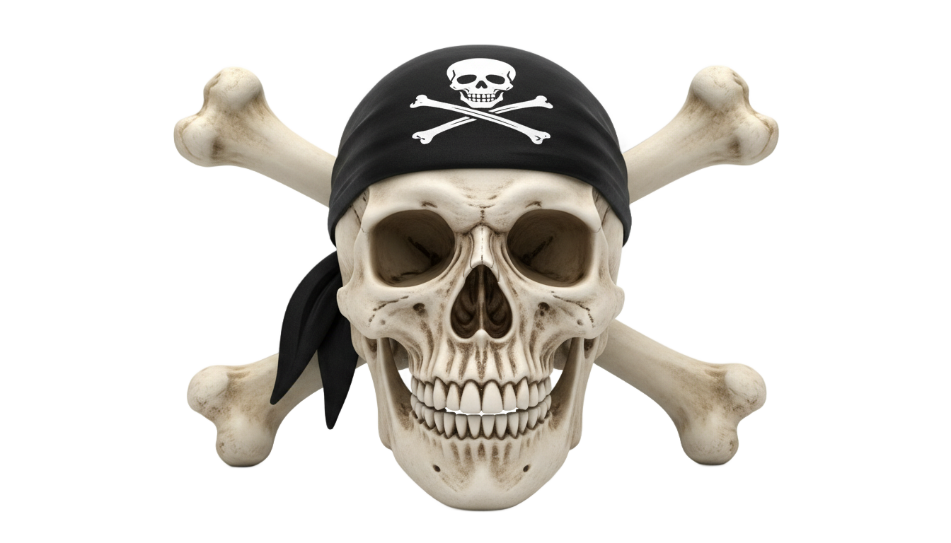 pirate skull emoji png PNG transparent background