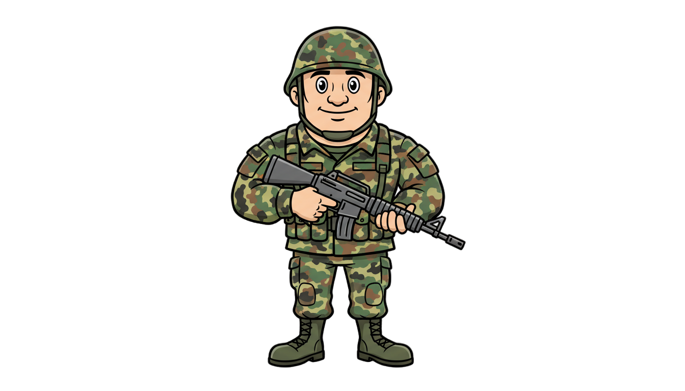 animated soldier png PNG transparent background