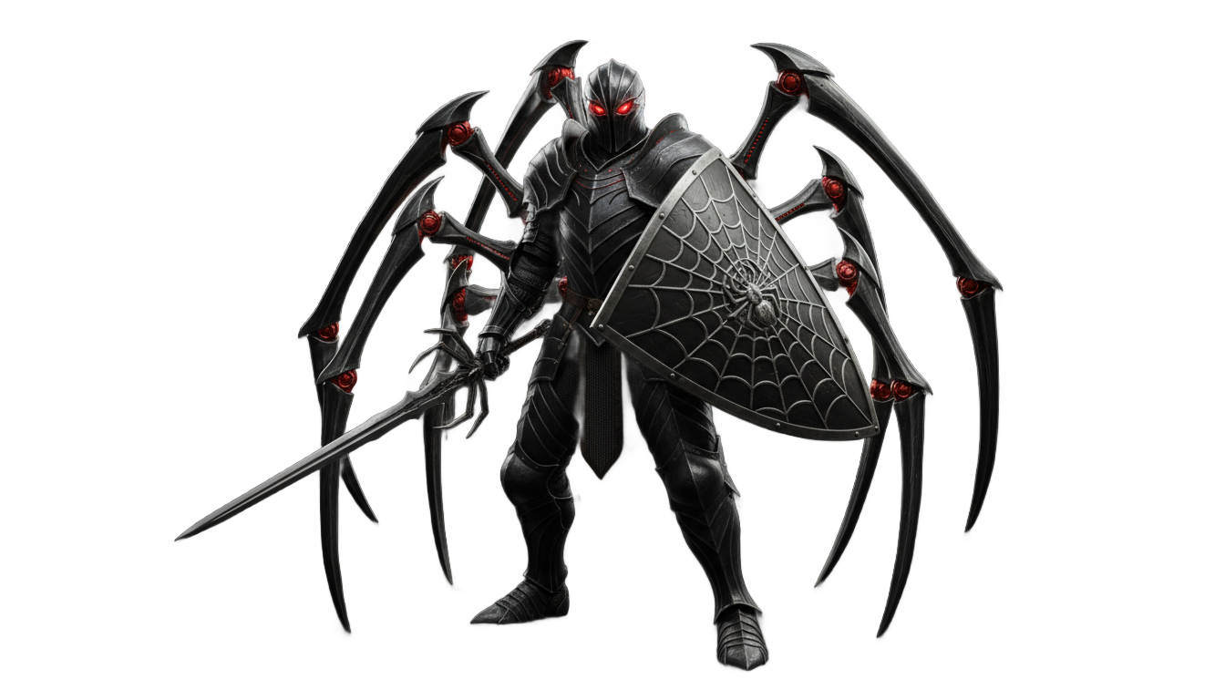 rogue spider knight png PNG transparent background
