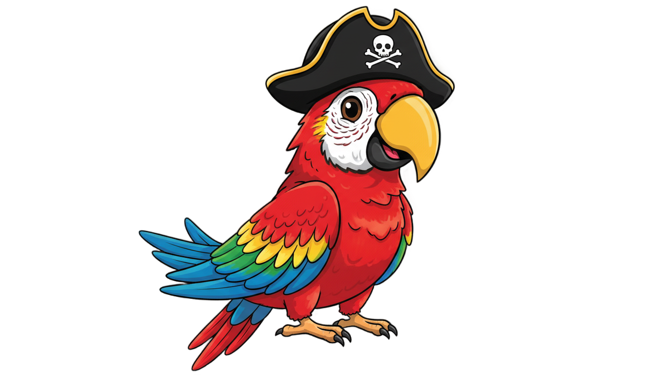 pirate bird png PNG transparent background