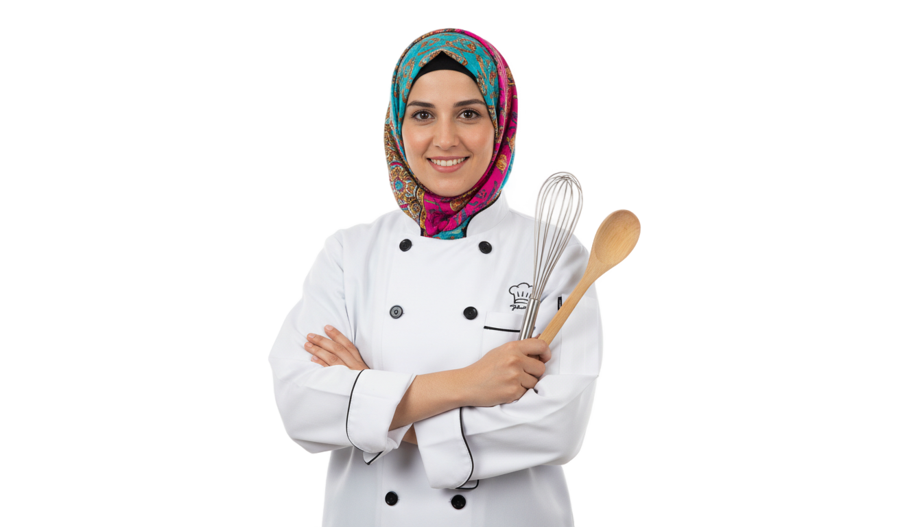 hijab chef png PNG transparent background