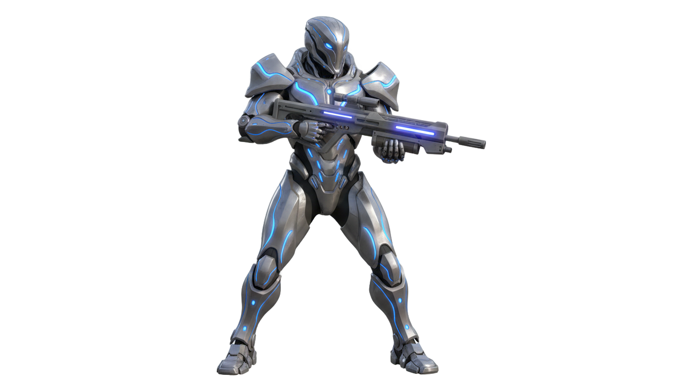 futuristic soldier png PNG transparent background