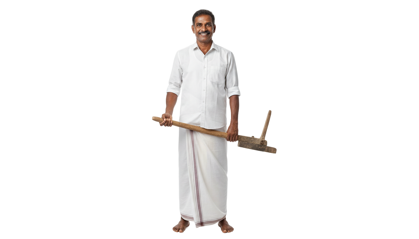 kerala farmer png PNG transparent background