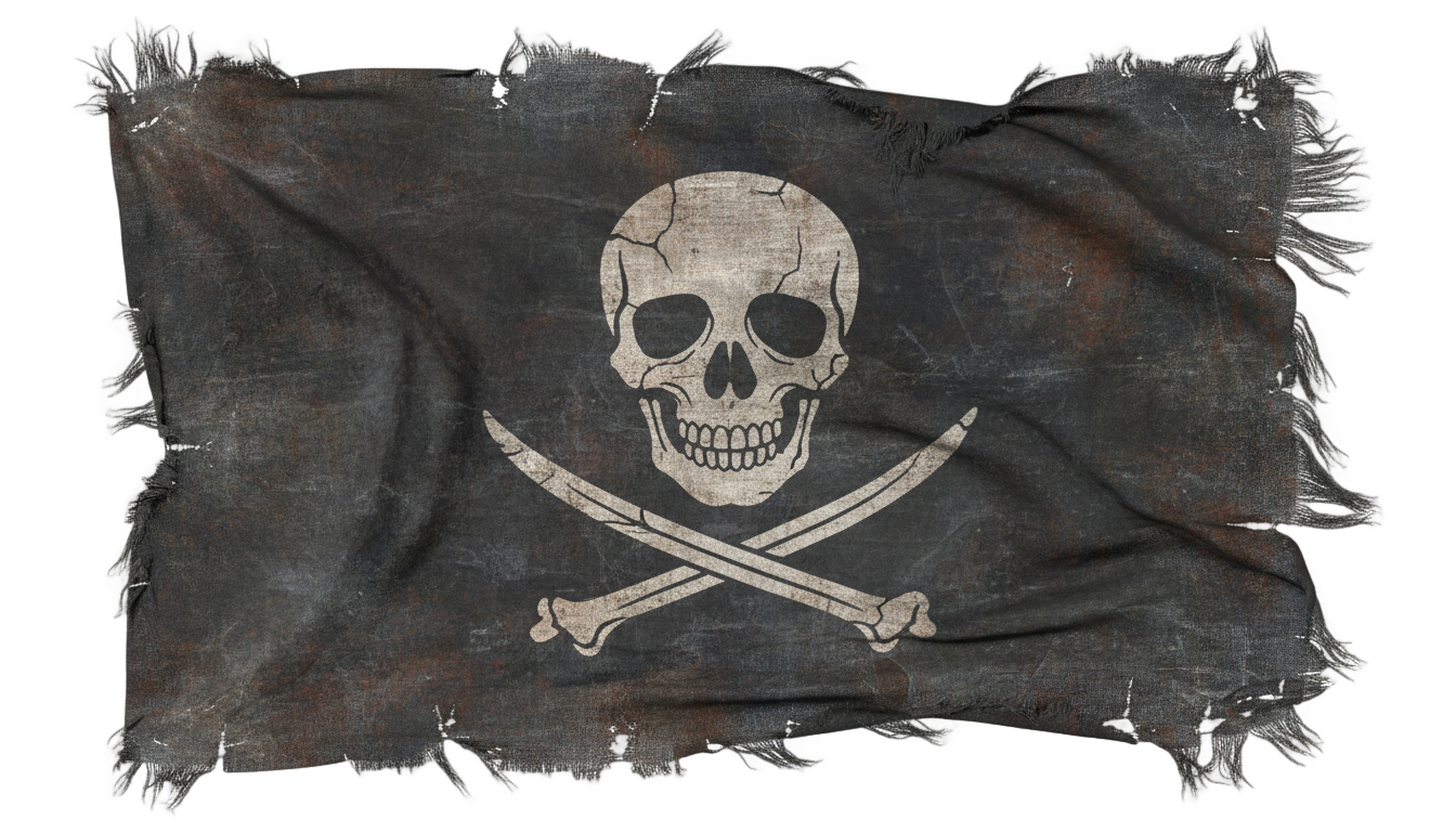 pirate banner png PNG transparent background