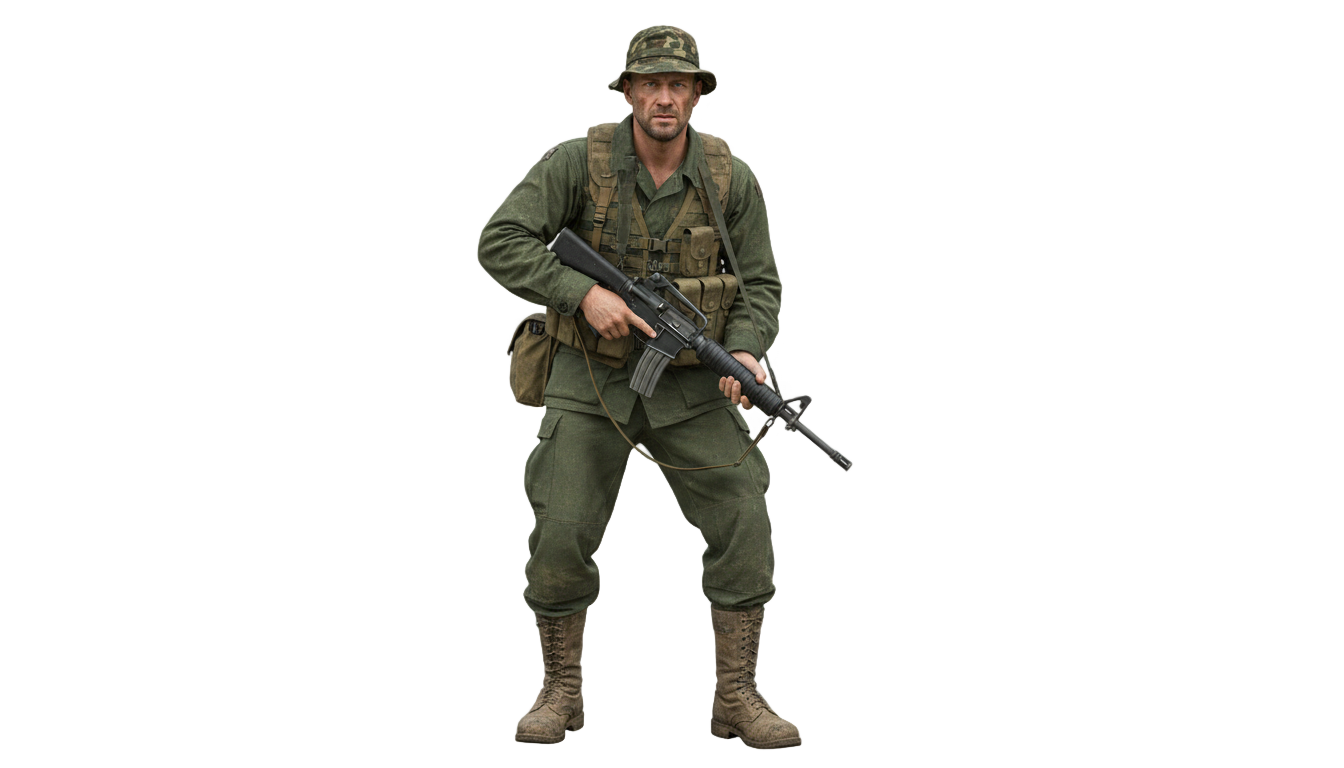 vietnam soldier png PNG transparent background