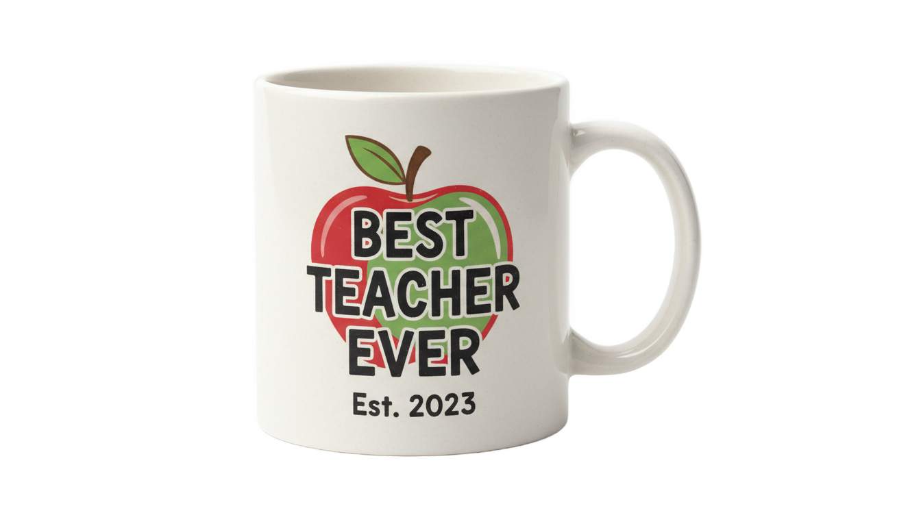 teacher mug png PNG transparent background