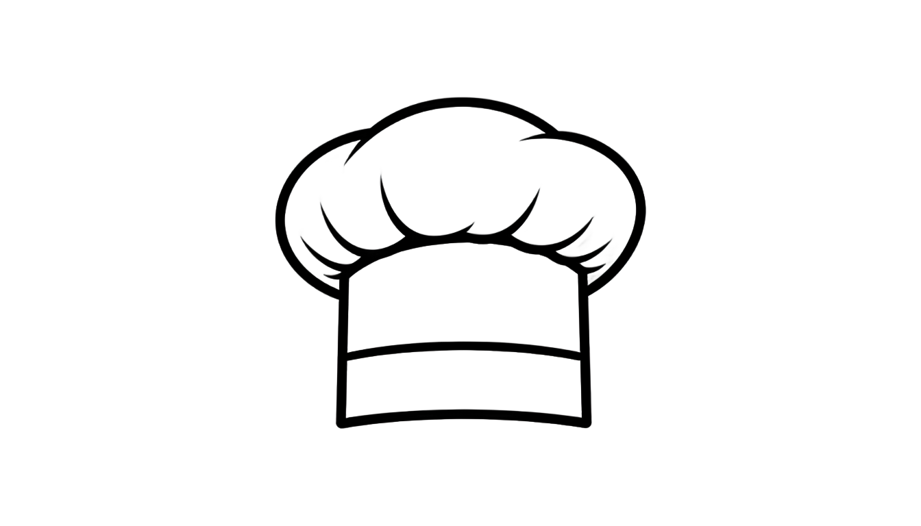 silueta gorro de chef png PNG transparent background