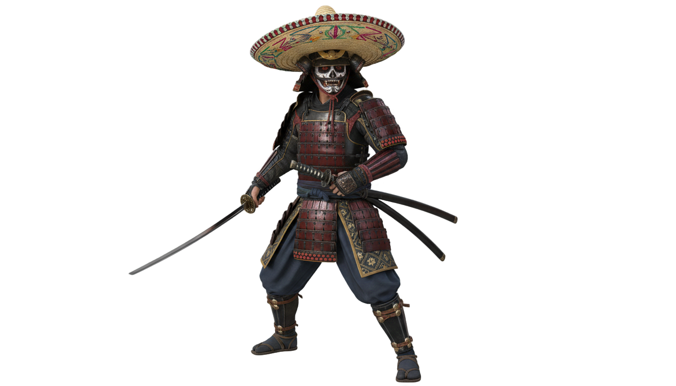 sombrero samurai png PNG transparent background