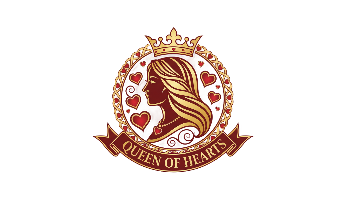 queen of hearts logo png PNG transparent background