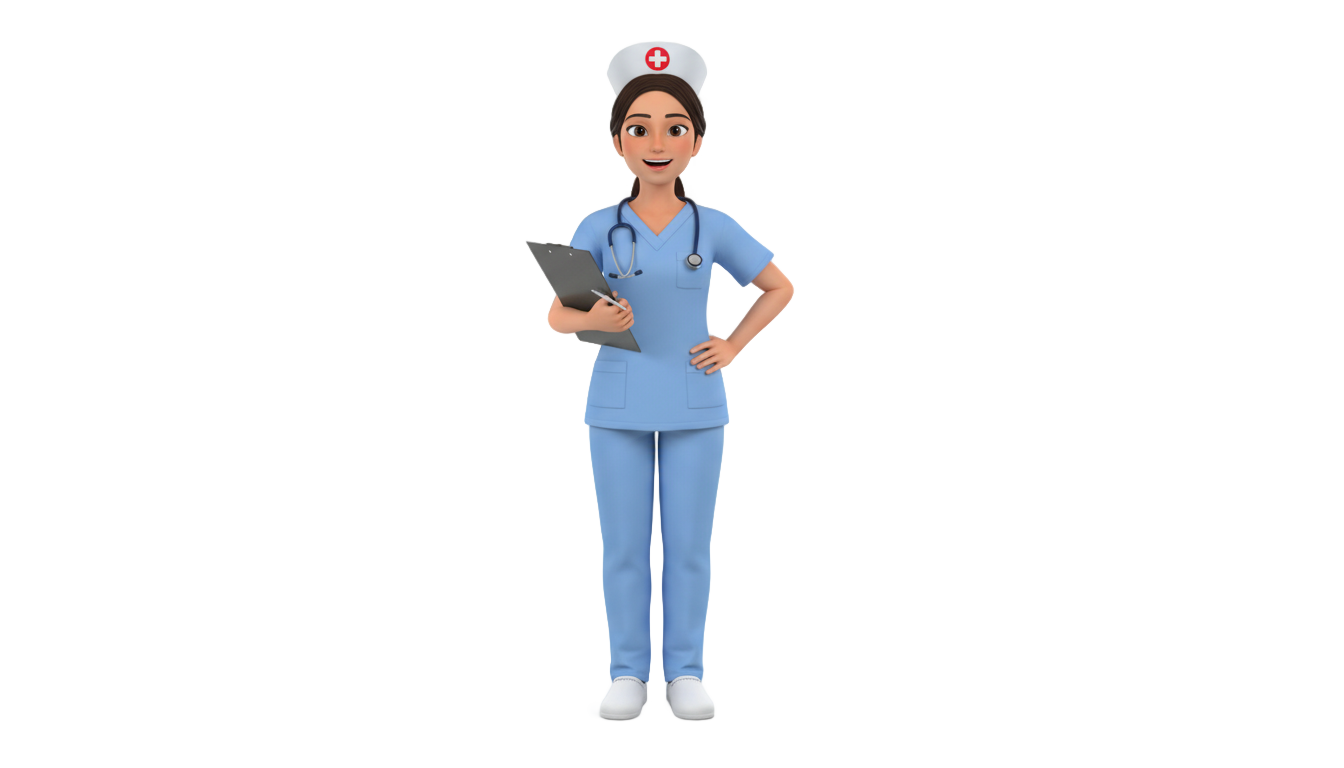 nurse design png PNG transparent background