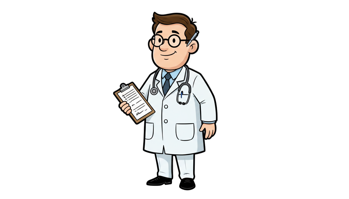animated doctor png PNG transparent background