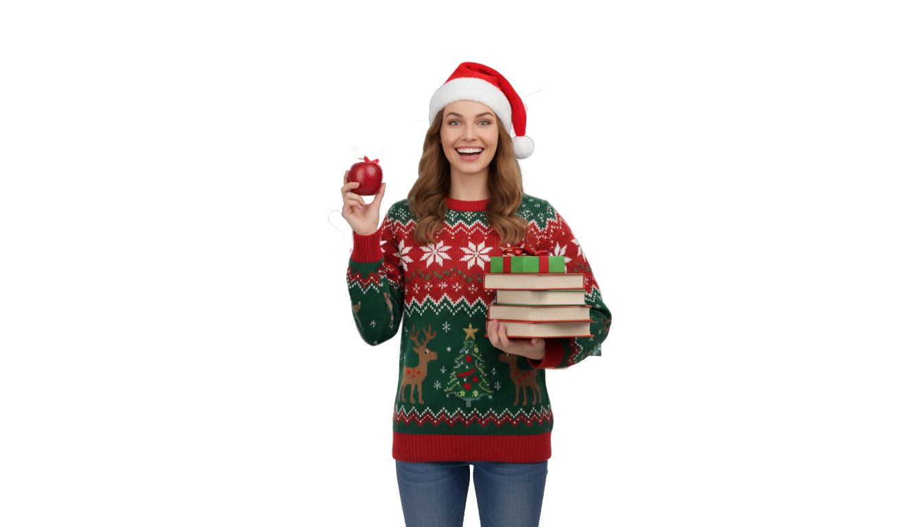 teacher christmas png PNG transparent background