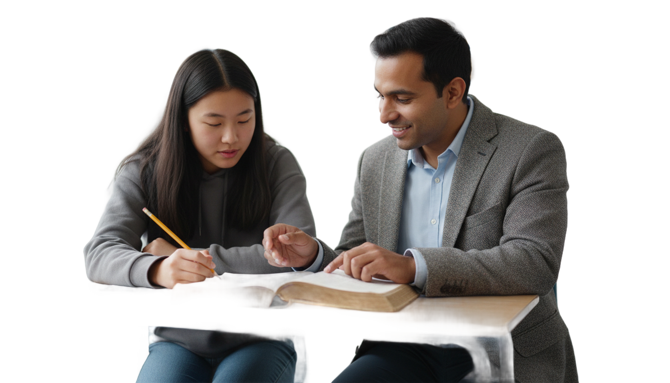 teacher and student png PNG transparent background