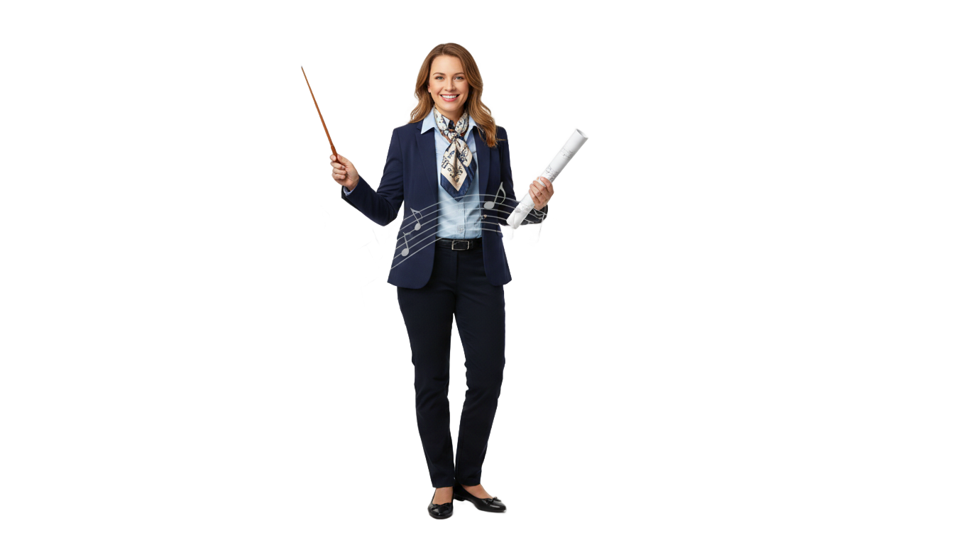 music teacher png PNG transparent background