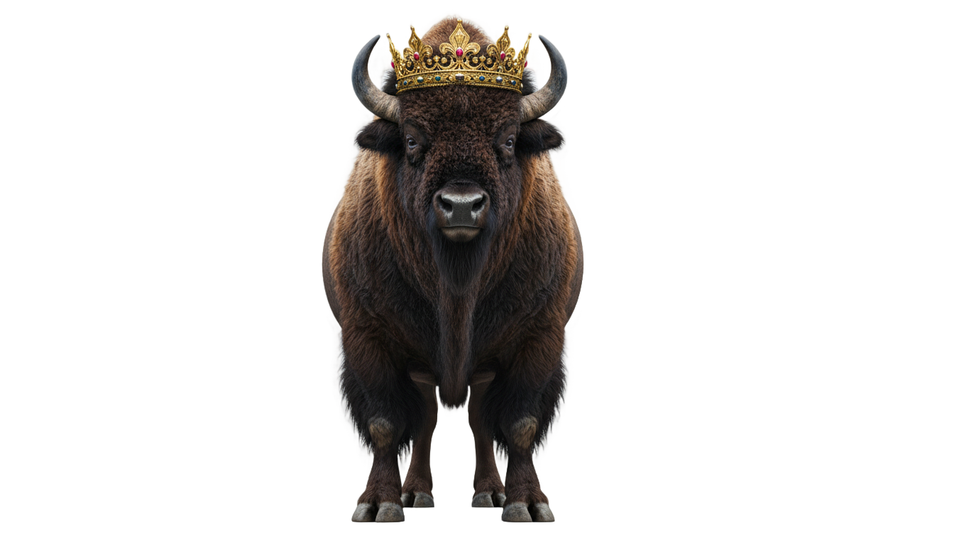 buffalo king png PNG transparent background