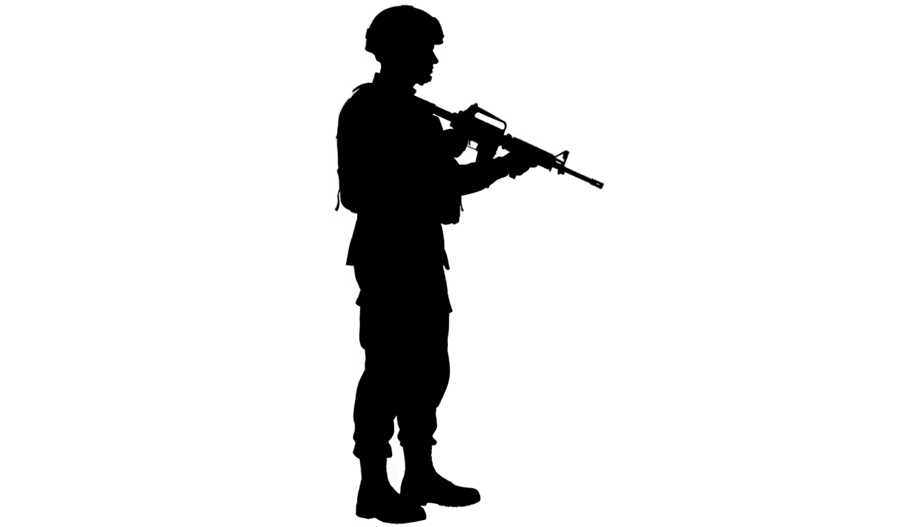 soldier silhouette png PNG transparent background