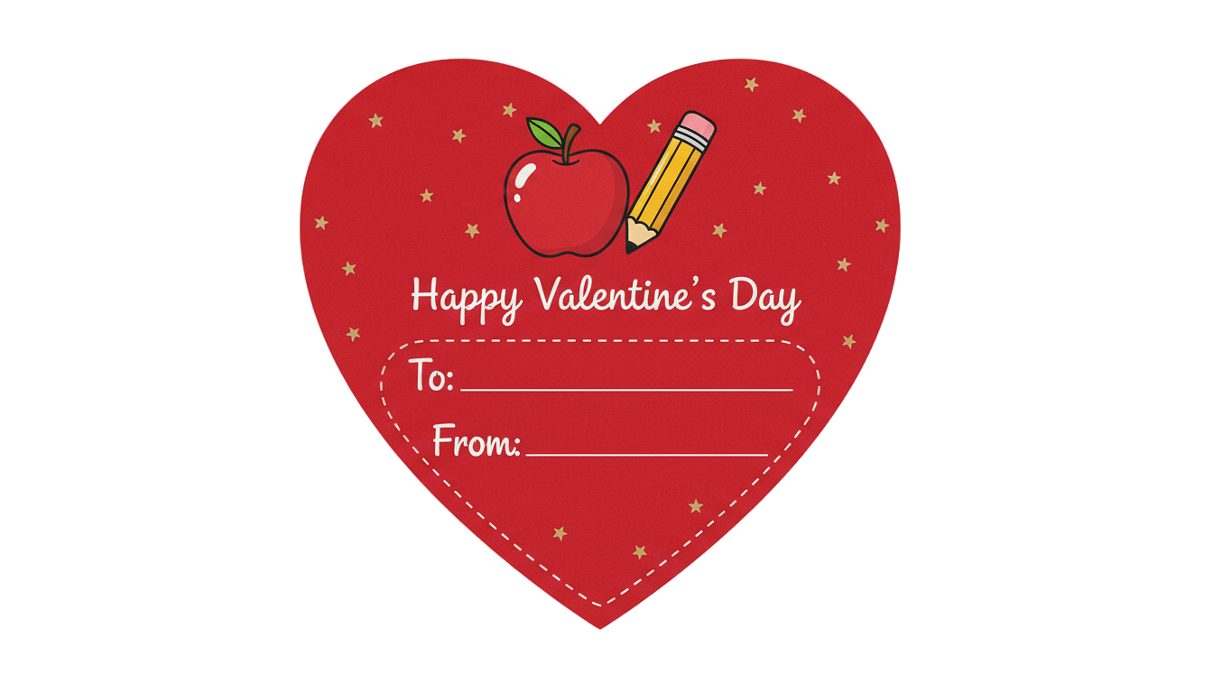 teacher valentine png PNG transparent background