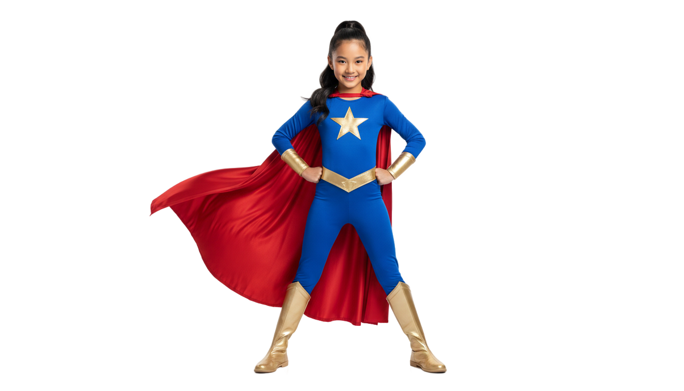 superhero girl png PNG transparent background