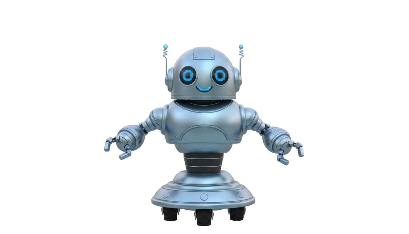 ai robot cartoon png PNG transparent background