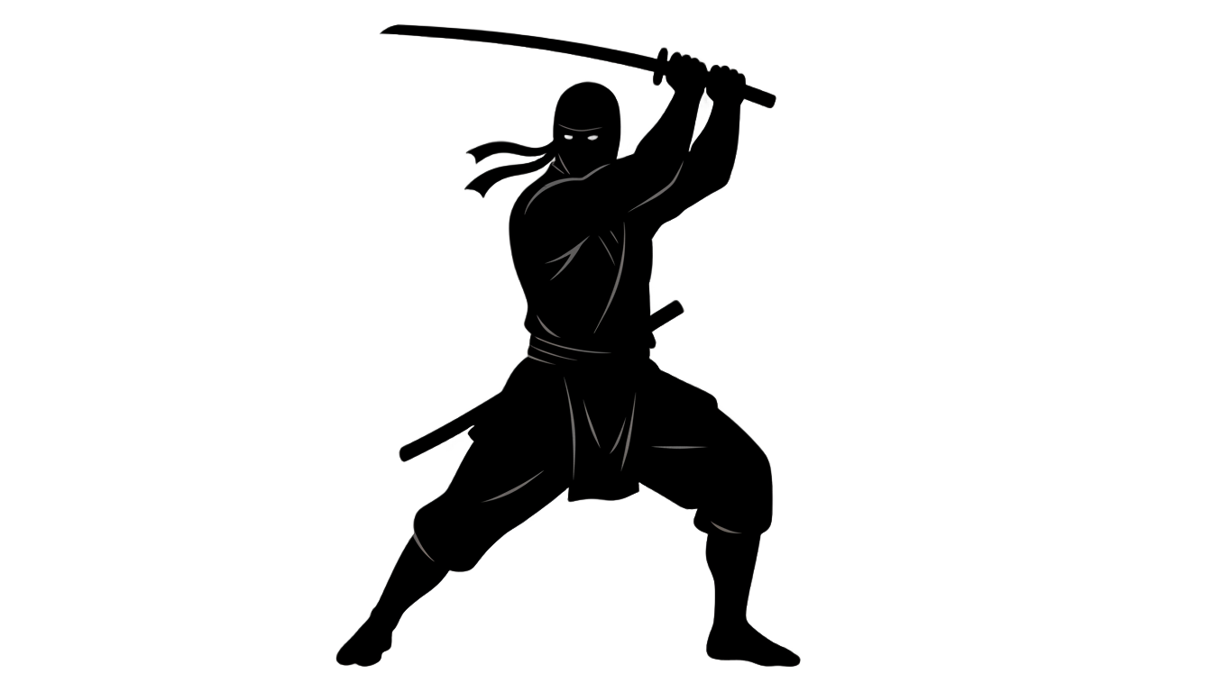 ninja silhouette png PNG transparent background