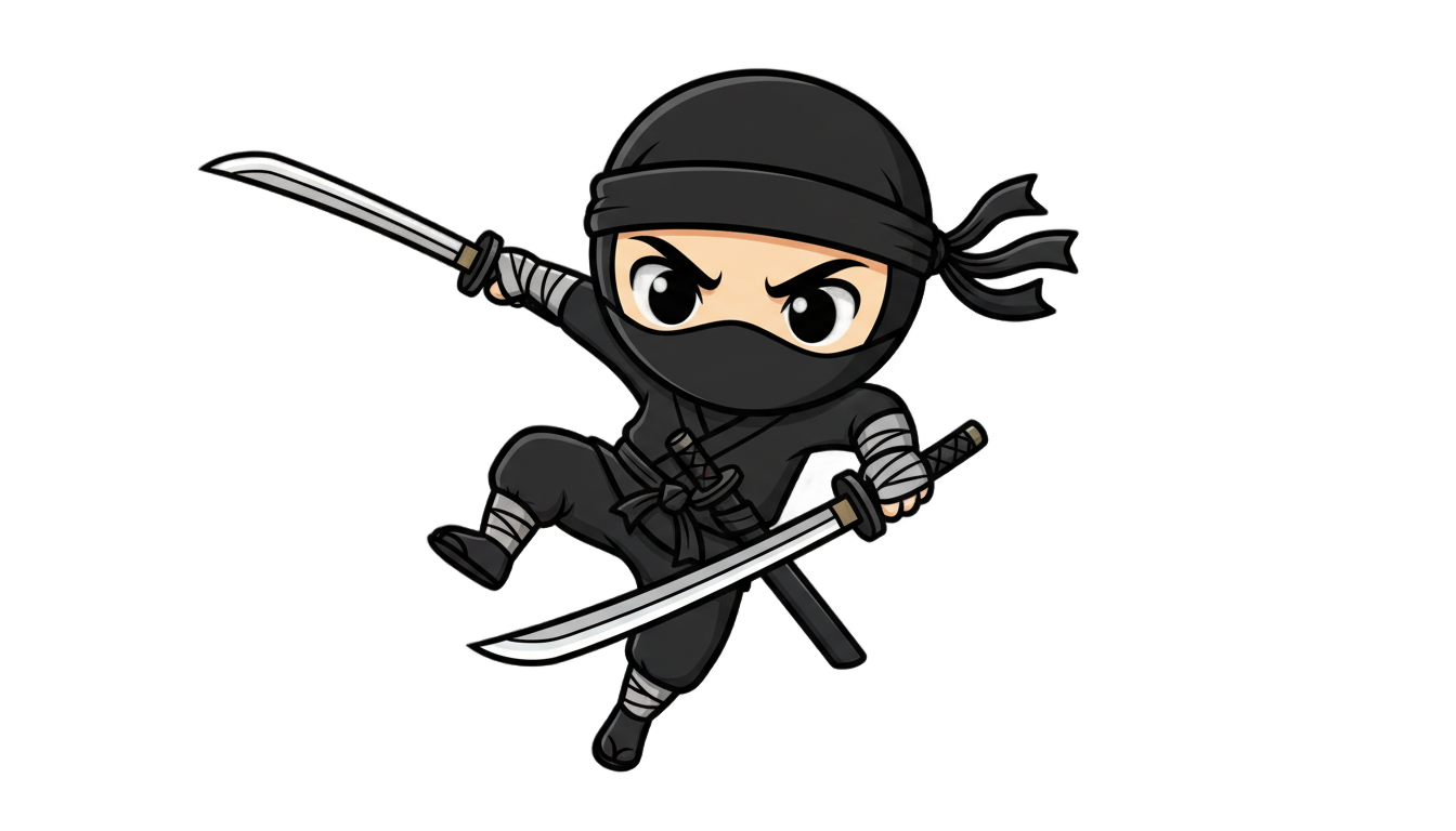 ninja cartoon png PNG transparent background