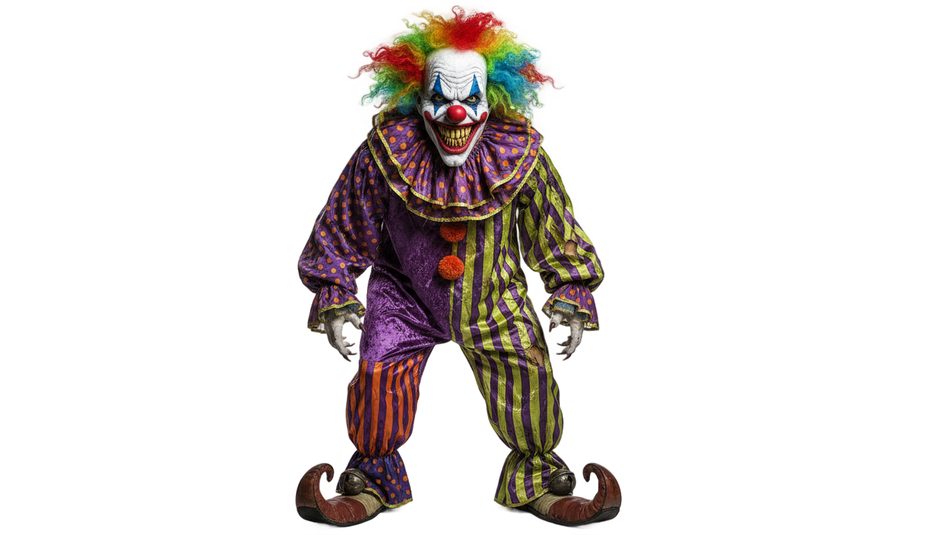 clown halloween png PNG transparent background