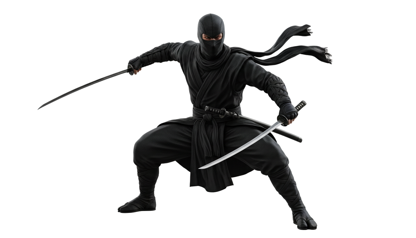 black ninja png free fire PNG transparent background