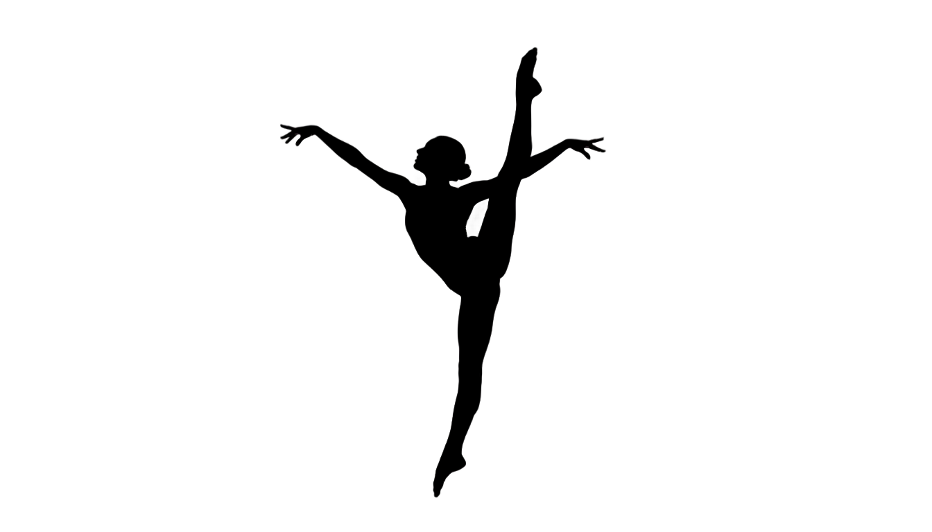 contemporary dancer silhouette png PNG transparent background