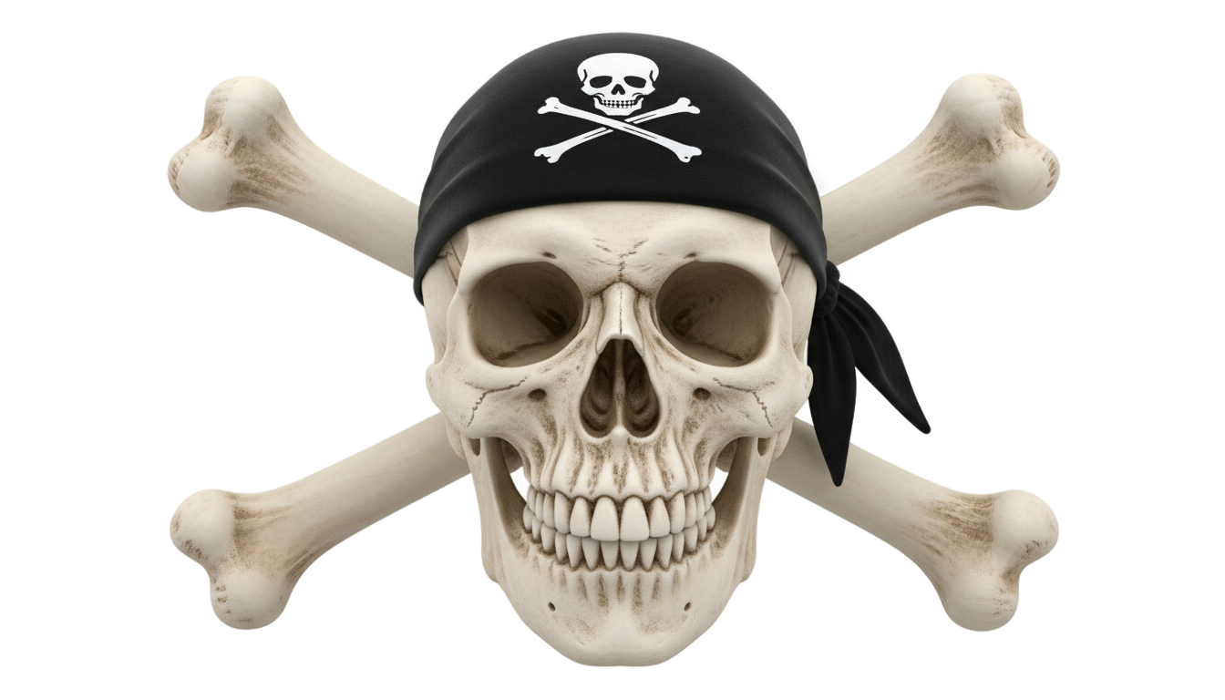 pirate skull emoji png PNG transparent background