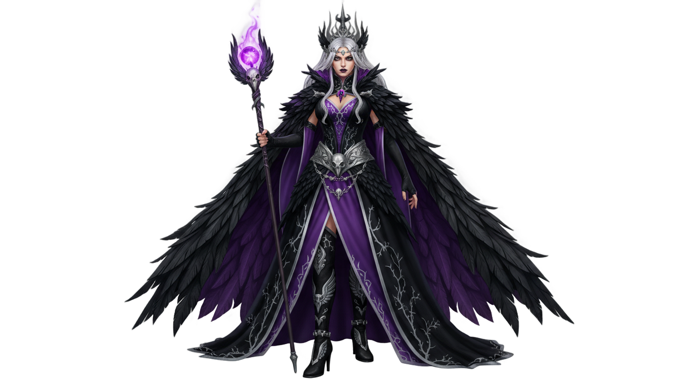raven queen ever after high png PNG transparent background