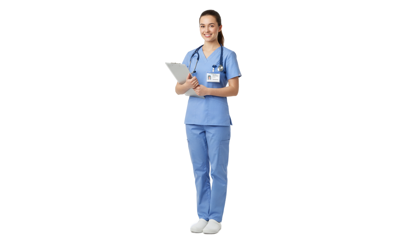 student nurse png PNG transparent background