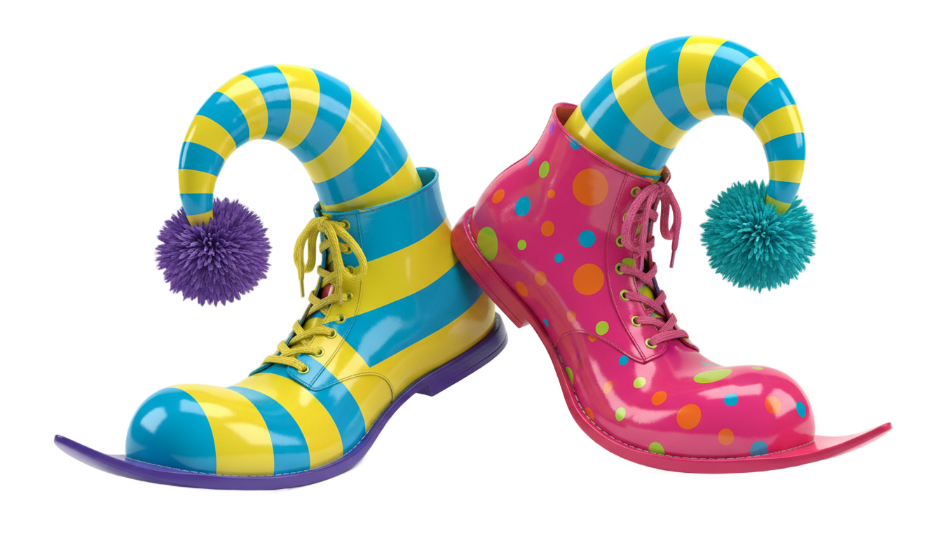 clown shoes png PNG transparent background